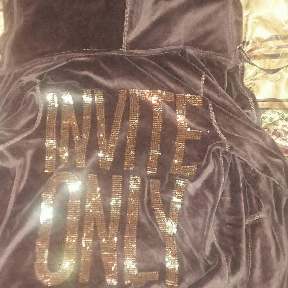 Victorias secret fur hoodie bling!